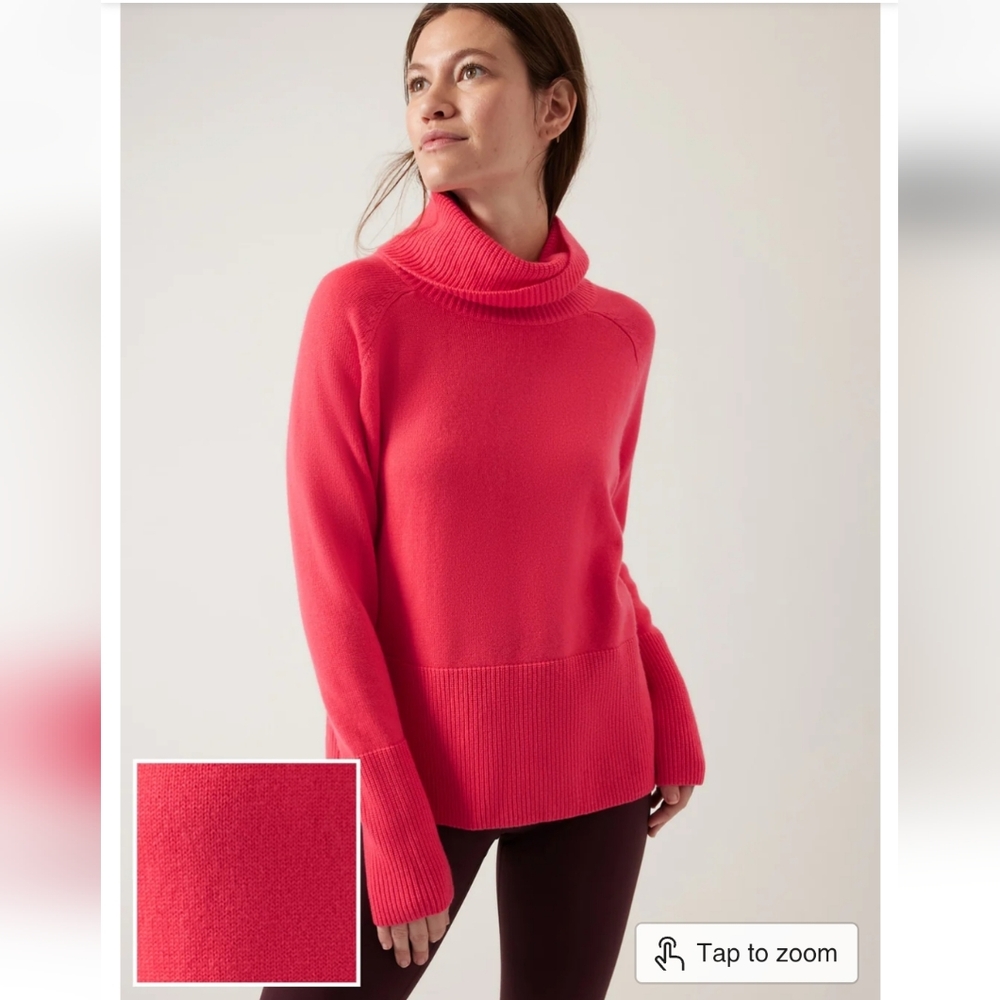 Athleta Alpine Wool-Cashmere Blend Turtleneck